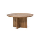 ÉTAUDORÉ Cross Base Otemma Coffee Table made from solid oak wood in natural finish