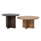ÉTAUDORÉ Cross Base Otemma Coffee Table set made from solid oak wood in graphite and natural finish