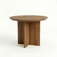 ETAUDORE Otemma Solid Oak Wood Coffee Table in Dark Finish