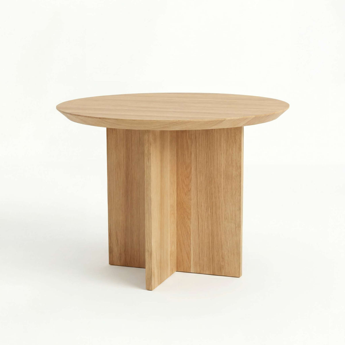 ETAUDORE Otemma Solid Oak Wood Coffee Table in Natural Finish
