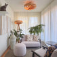 Reuss Sofa in the ETAUDORE Winter Garden together with Cloud lamps