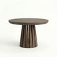 ÉTAUDORÉ Rigi extendable round table in graphite finish