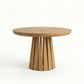 ÉTAUDORÉ Rigi extendable round table in medium finish
