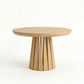 ÉTAUDORÉ Rigi extendable round table in natural finish