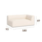Left double seater with armrest module (module 4) of the ÉTAUDORÉ Saane modular sofa