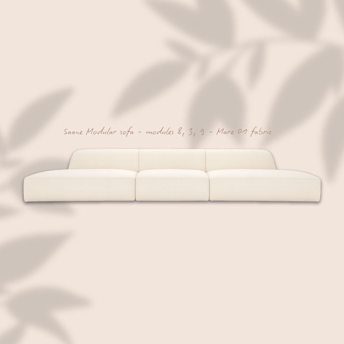 ÉTAUDORÉ Saane modular sofa - modules 8, 3 & 9 - Mare 01 fabric