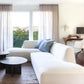 ÉTAUDORÉ Saane sofa in white-cream in the ÉTAUDORÉ showroom