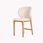 ETAUDORE Uetliberg chair, Mare 02 Fabric, Chestnut solid oak finish