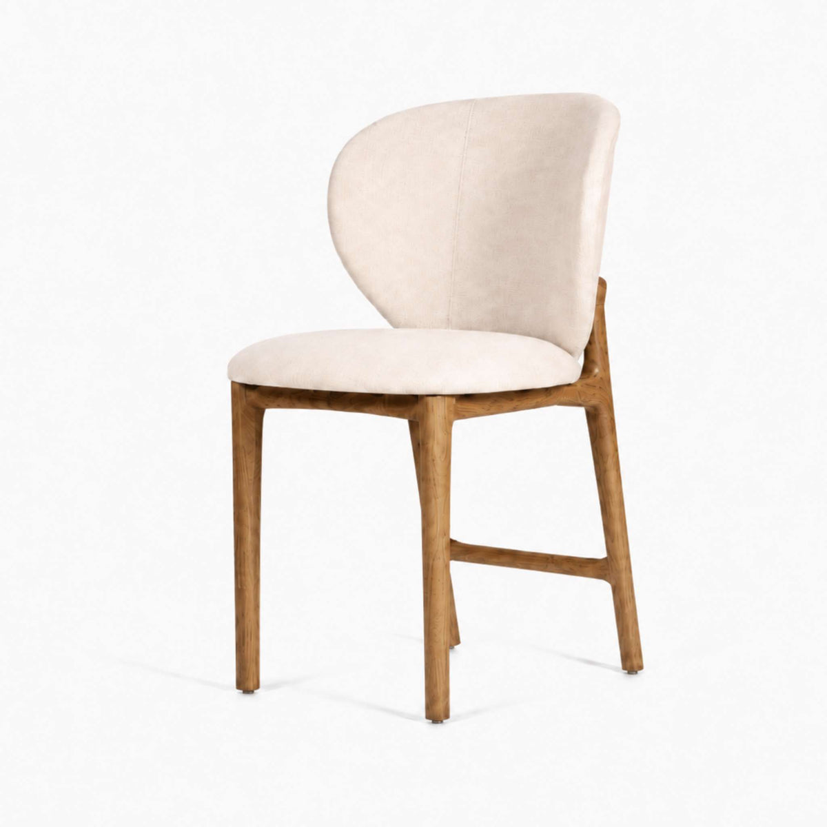 ETAUDORE Uetliberg chair, Mare 02 Fabric, Dark solid oak finish