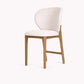 ETAUDORE Uetliberg chair, Mare 02 Fabric, Smoky solid oak finish