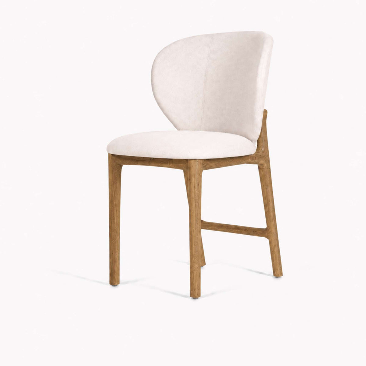 ETAUDORE Uetliberg chair, Mare 02 Fabric, Smoky solid oak finish