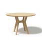 Lyskamm Round Dining Table in Solid Oak Wood