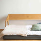 Piz Gloria foldable sofa bed, made from solid oak wood with high quality upholstery