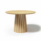 Round Rigi table from ÉTAUDORÉ in solid oak wood with a beautiful base